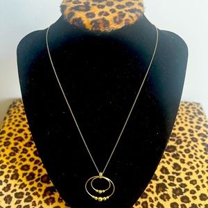 ❌ SOLD ❌LAGOS Caviar Gold Double Circle Bead Pendant Necklace